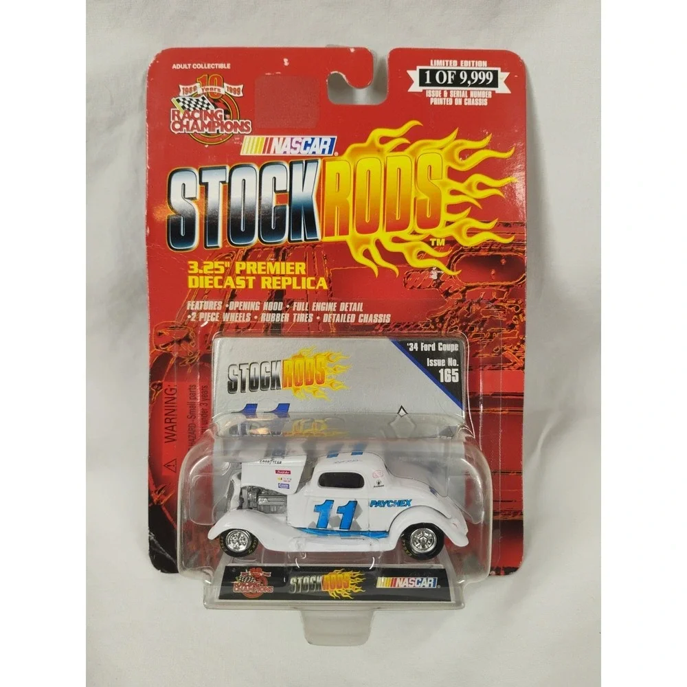 Stock Rods Nascar #165‎ Brett Bodine '34 Ford Coupe #11 Paycheck Car
